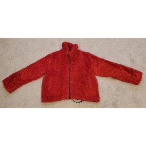 Women's Vintage Red Pleasant Pheasant Drawstring Waist Jacket Size Large CA...